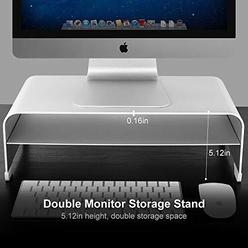 Computer Desk With Raised Monitor Shelf