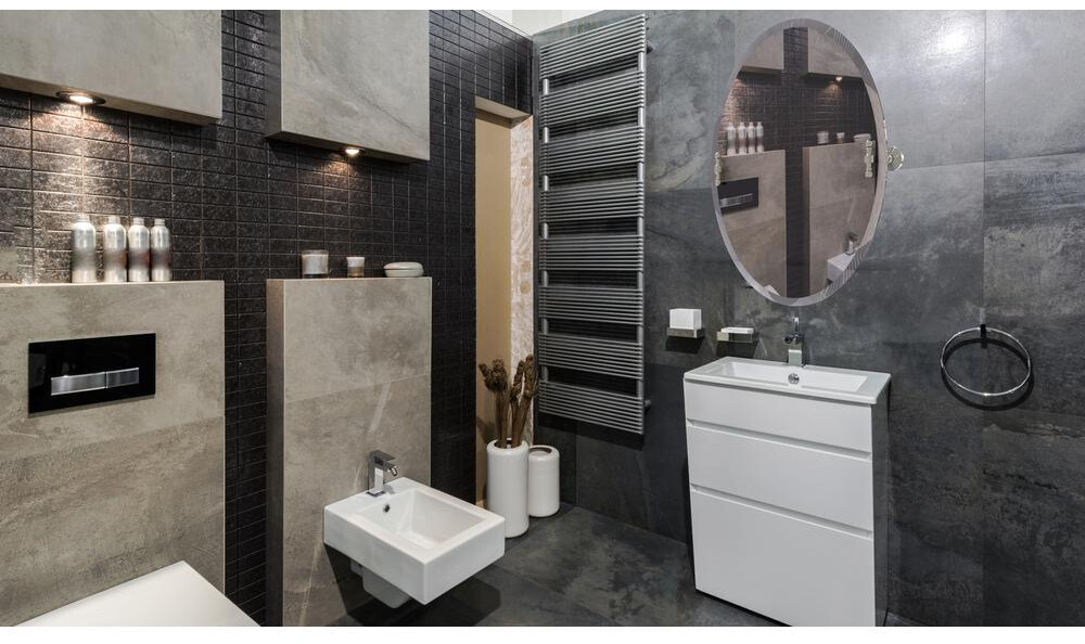 Allied Brass Frameless Oval Single Tilt Wall Mirror W Beveled Edge Allied Brass Frameless Oval Single Tilt