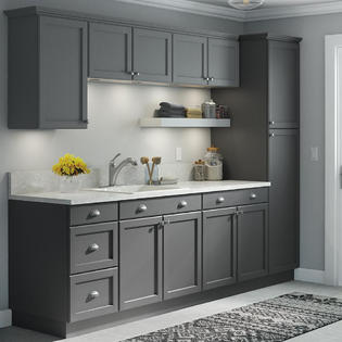 Hampton Bay Wall Cabinet Assembled 18x30x12 In Easthaven Coastal