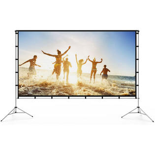 Vamvo Outdoor Indoor Projector Screen W/ Stand Foldable Portable Movie