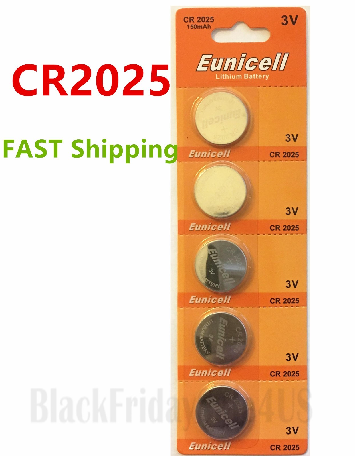 Eunicell Bs4s Cr2025 C5 5 Pieces Lot Cr2025 2025 Dl2025 Ecr2025 Card 3v Super Lithium Battery
