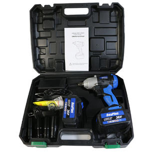 Dayplus 1/2 inch cordless impact wrench battery charger powerful 18V Brushless LED light 1 2 inch cordless impact wrench with battery and charger