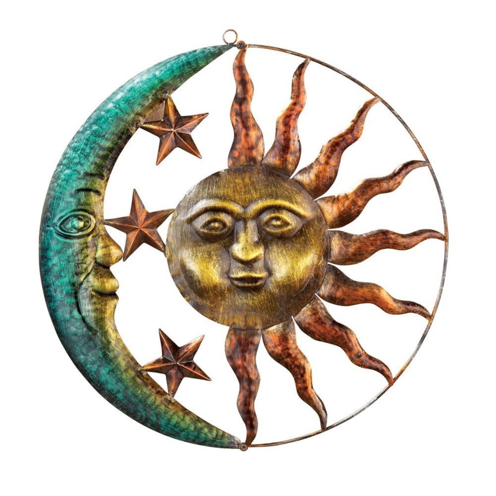 Collections Etc Sun Star Half Moon Wall Decor Indoor Outdoor