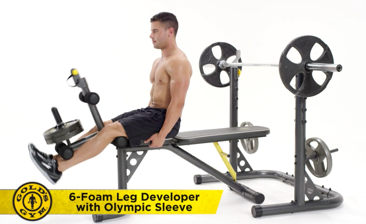 Ab Coaster Max Olympic Workout Bench Squat Rack Exercise Training