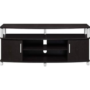 Espresso Tv Entertainment Stand Cabinet Media Dvd Player Cd Rack