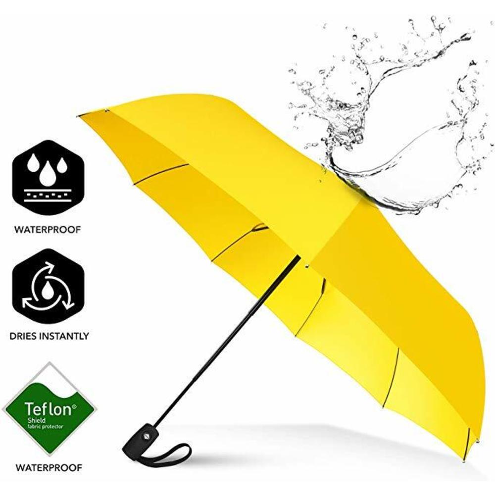 Repel Umbrella Repel Windproof Travel Umbrella With Teflon Coating Automatic Open Close 9 Rib