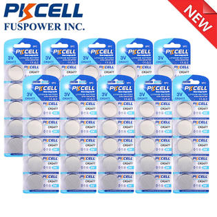 Pkcell 50x Cr2477 Cr 2477 3v Lithium Batteries Cell Button Coin Battery Br2477 Ecr2477