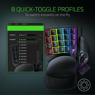 Rzr3m1 Razer Tartarus Pro Rgb Gaming Keypad Optical Switches 32 Programmable Keys Ps