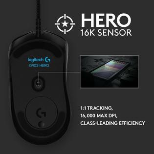 910 Logitech G403 Hero Gaming Mouse Lightsync Rgb 16k Dpi Lightweight Rubber Grip Ps