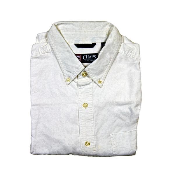 Chaps Chaps Ralph Lauren Solid White Dress Shirt Men S Clothing