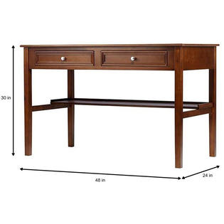 Home Decorators Collection Writing Desk Table Storage 2 Drawer