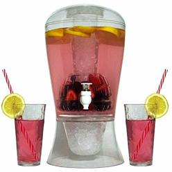 Oaklyn Large 2 Gallon Beverage Dispenser Stand With Spout Ice Base Core Keep Juice
