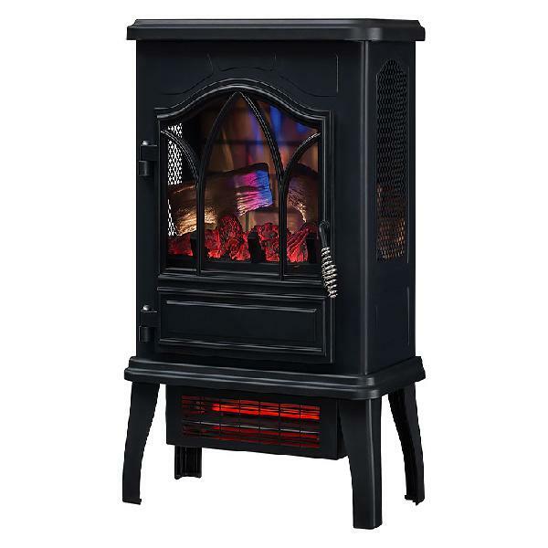 DFI-470-04 Black Electric Fireplace Duraflame 3D Adjustable Thermostat  Space Heater Stove*