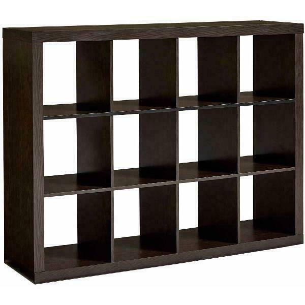Better Homes Gardens 12 Cube Storage Organizer Book Vinyl Shelf Rack Bookcase Home Furniture Espresso Better Homes Gardens 12 Cube Storage, 12 Cube Storage Unit Target