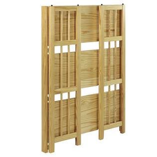 Casual Home Stackable Folding Bookcase 3 Tier Shelves College Dorm