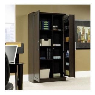 Sauder Tall Kitchen Pantry Cabinet Garage Food Storage Organizer