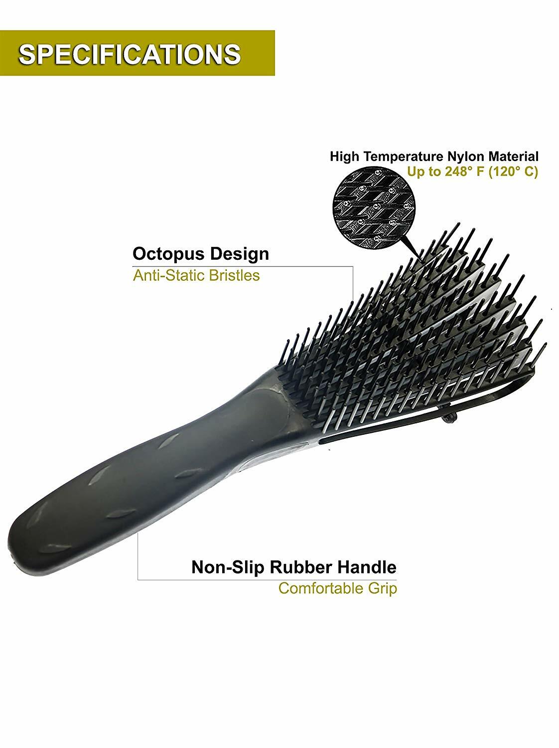 Tressfully Yours Wet Detangling Flexi Hair Brush Detangler For
