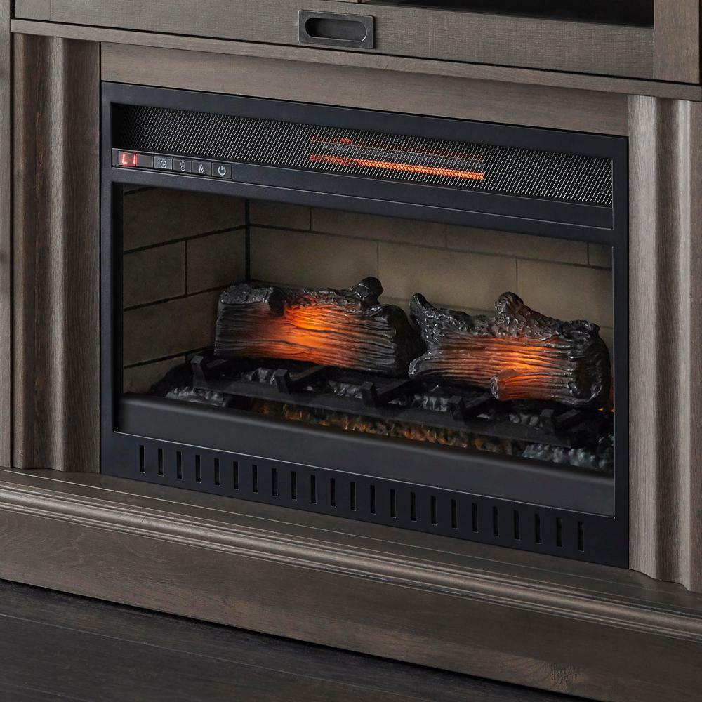 Home Decorators Collection Electric Fireplace Abigail 60 Media Console Infrared Home Decor Remote Control