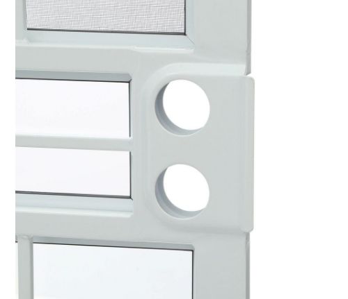 Grisham 80 Inch White Home Entry Steel Safety Screen Stop Heavy