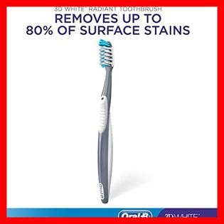 Oral B Oral B 3d White Radiant Whitening Toothbrush 40 Medium 2 Ct Color May Vary