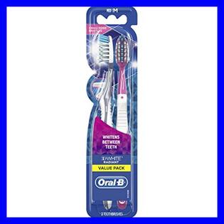 Oral B Oral B 3d White Radiant Whitening Toothbrush 40 Medium 2 Ct