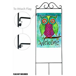 Toland Home Garden 447168 Garden Flag Holder Stand Iron Yard