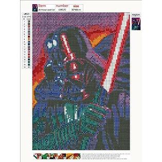 Yzhi 5d Diamond Painting Full Drill Star Wars Diy Painting Diamond Canvas Wall Art