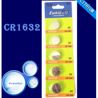 Eunicell Sdt 782971243340 50 Pieces Cr1632 1632 Dl1632 Ecr1632 Card 3v High Energy Lithium Battery