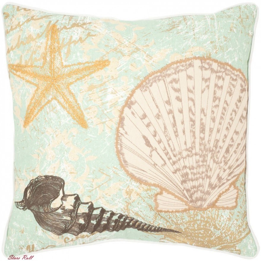 Safavieh Outdoor Decorative Throw Pillows Small Beach Themed Seashell Home Accessories