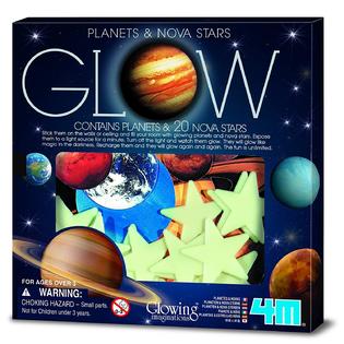 4m Glow In The Dark Stars And Planets Wall Ceiling Sticky