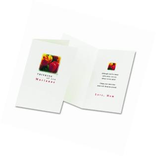 Avery 3378 Textured HalfFold Greeting Cards, Inkjet, 5 1/2 x 8, White