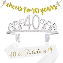 Sllyo 40th Birthday Decorations Party Supplies Gifts For Women