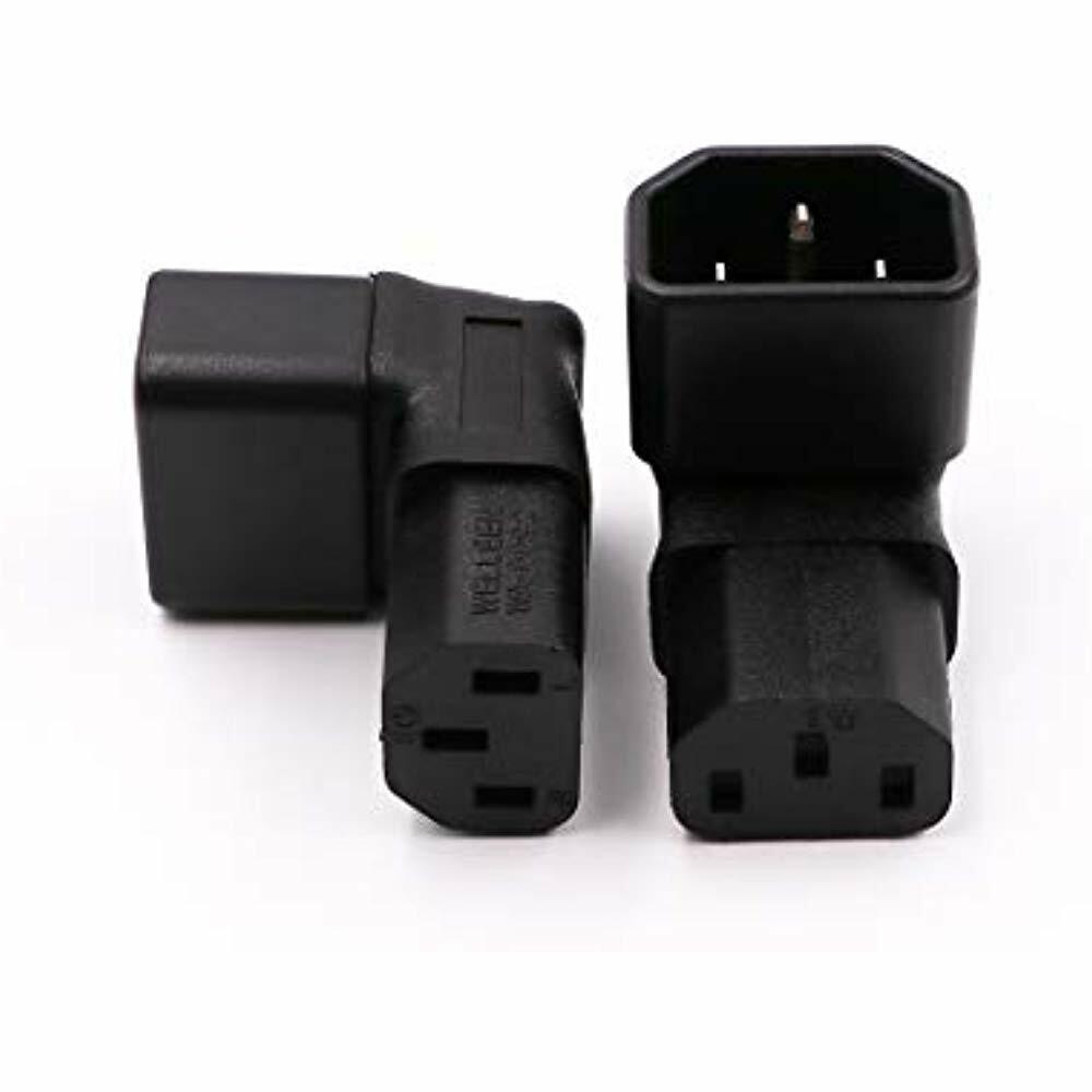 Wymect Iec C14 To C13 Power Adapter Pdu Plug Socket Up 90