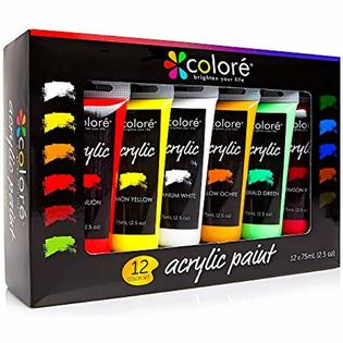 Colore Acrylic Paint Studio Set Professional Grade Painting Kit