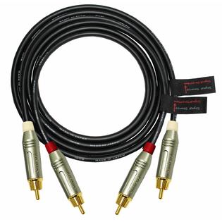 Worlds Best Cables 4330090843 4 Foot Rca Cable Pair Made With Canare L 4e6s Star Quad Audio Interconnect