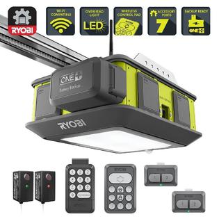 Ryobi Quiet Garage Door Opener Belt Drive Wi Fi Contollable
