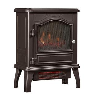 Twin Star Home Freestanding Fireplace Infrared Quartz Electric