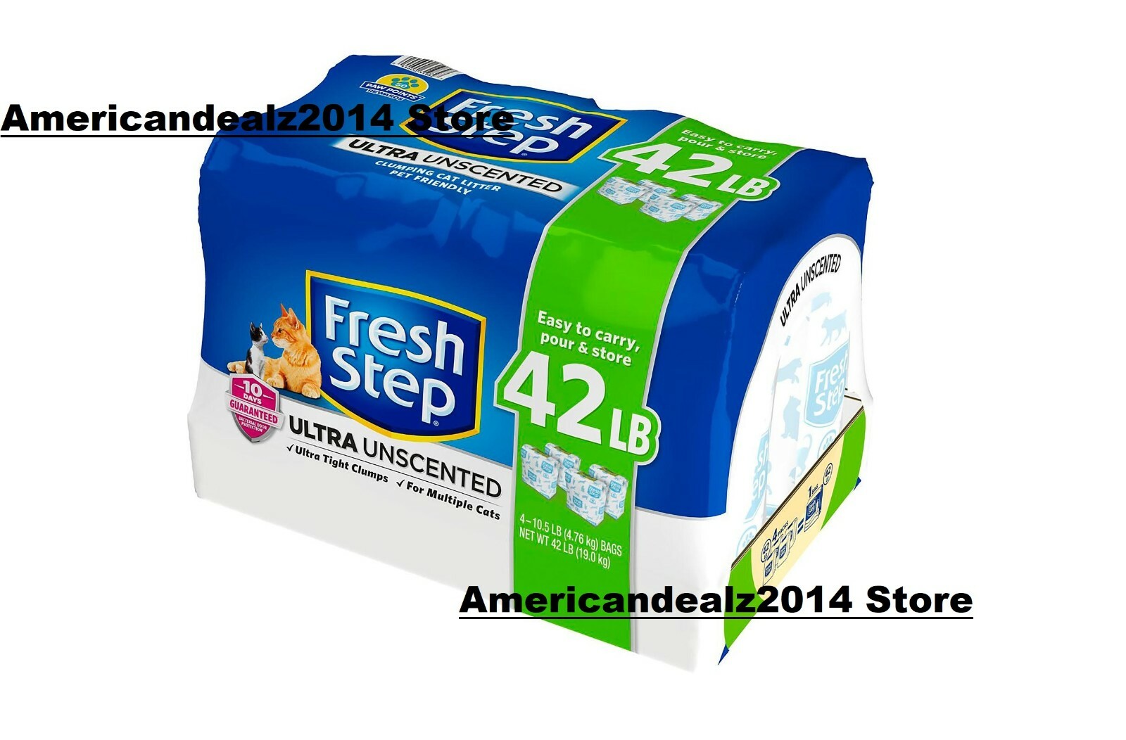Fresh Step Ultra Unscented Litter Clumping Cat Litter 42 Lbs Sealed