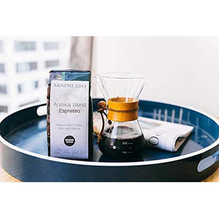 coffee mixpresso pour maker glass carafe borosilicate sleeve wood zoom