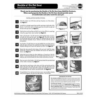 K H Manufacturing K H Pet Products Buckle N Go Dog Car Seat For Pets Gray Large 21 X 19 X 19