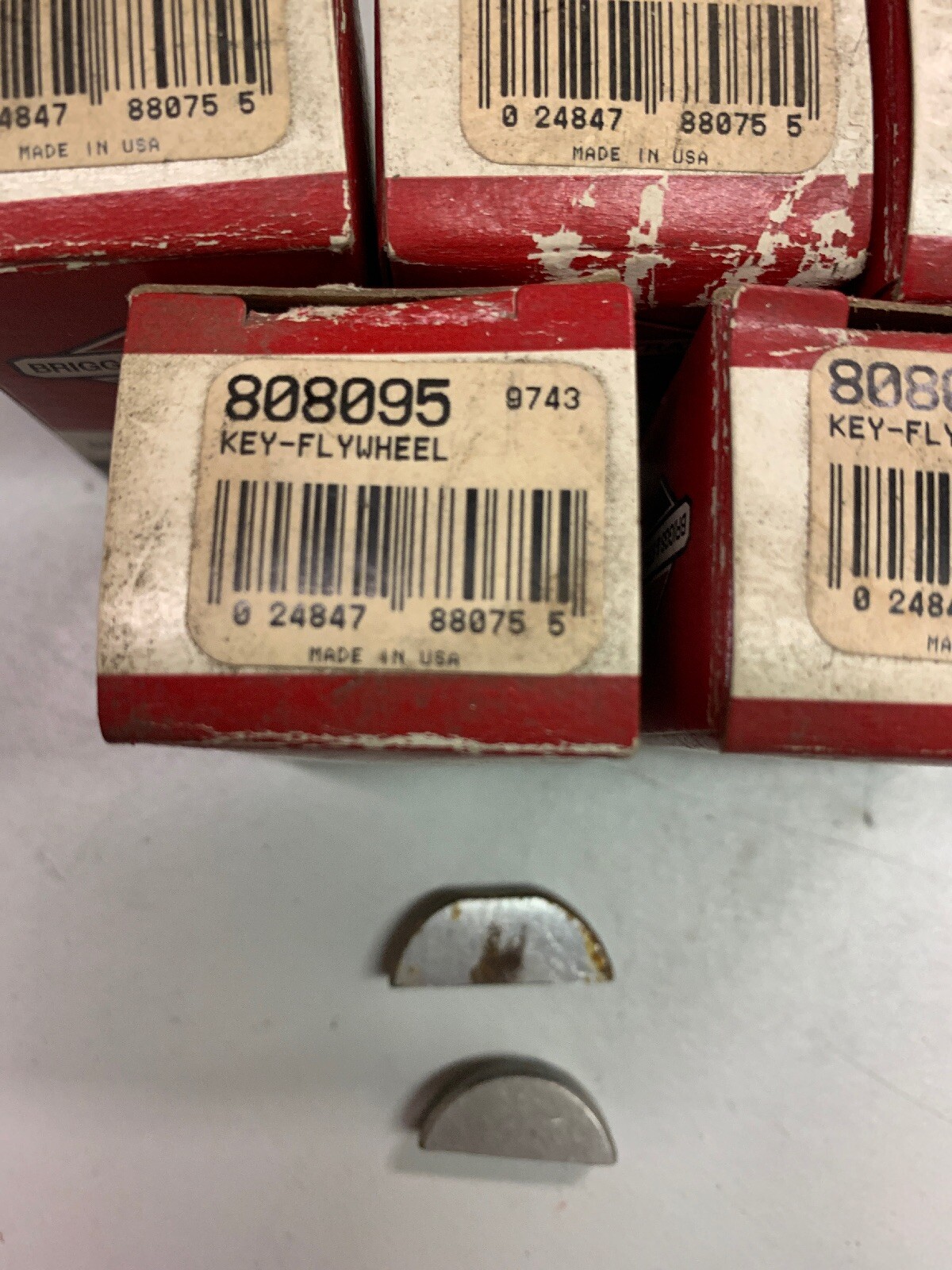 5 Briggs & Stratton OEM Key-Flywheel 808095 5 Kits 20mm key and 23mm key