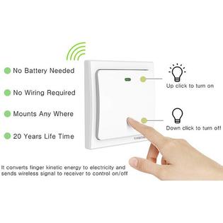 Ace Goo Battery Free Wireless Control Light Switch Kit Pull