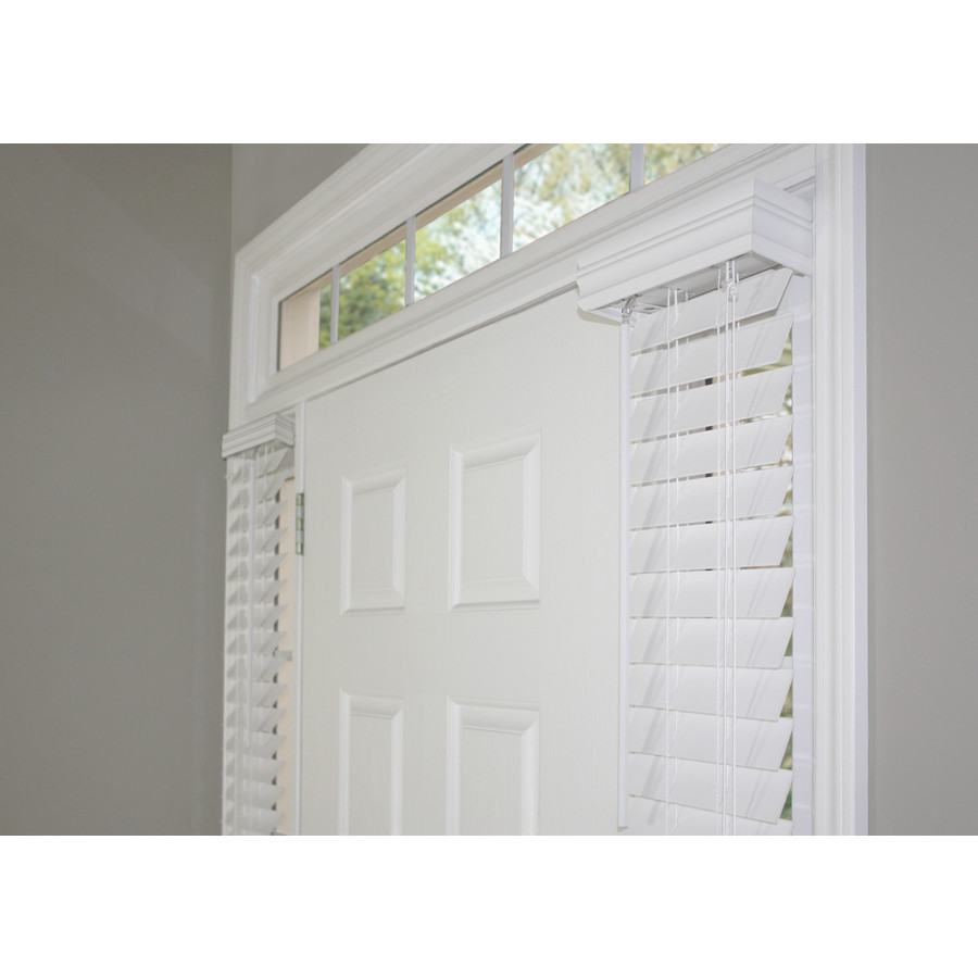 Style Selections Sidelight Plantation Blinds Room Darkening 2 In Style Selections Sidelight Plantation