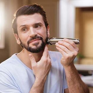 Wahl Stainless Steel Lithium Ion Beard And Nose Trimmer For Men Hair Clippers