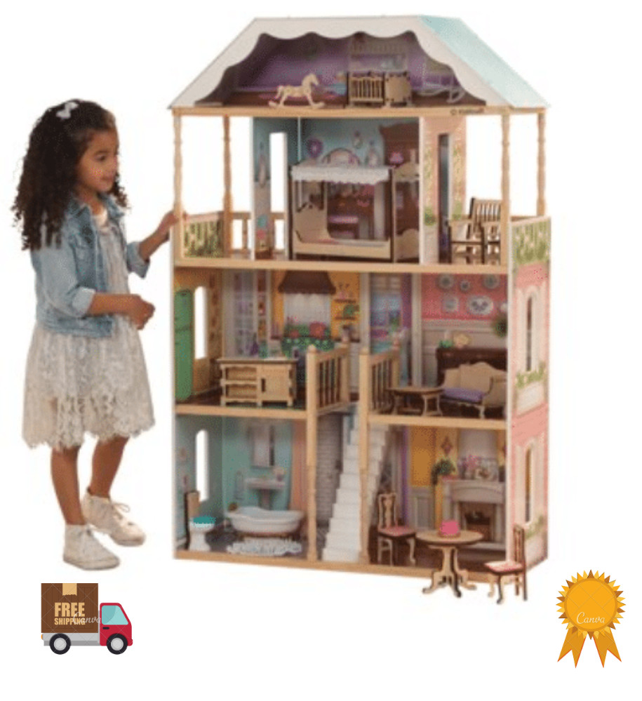 Kidhraft Barbie Size Wooden Dollhouse Furniture Doll S Barbie Size Wooden Dollhouse Furniture