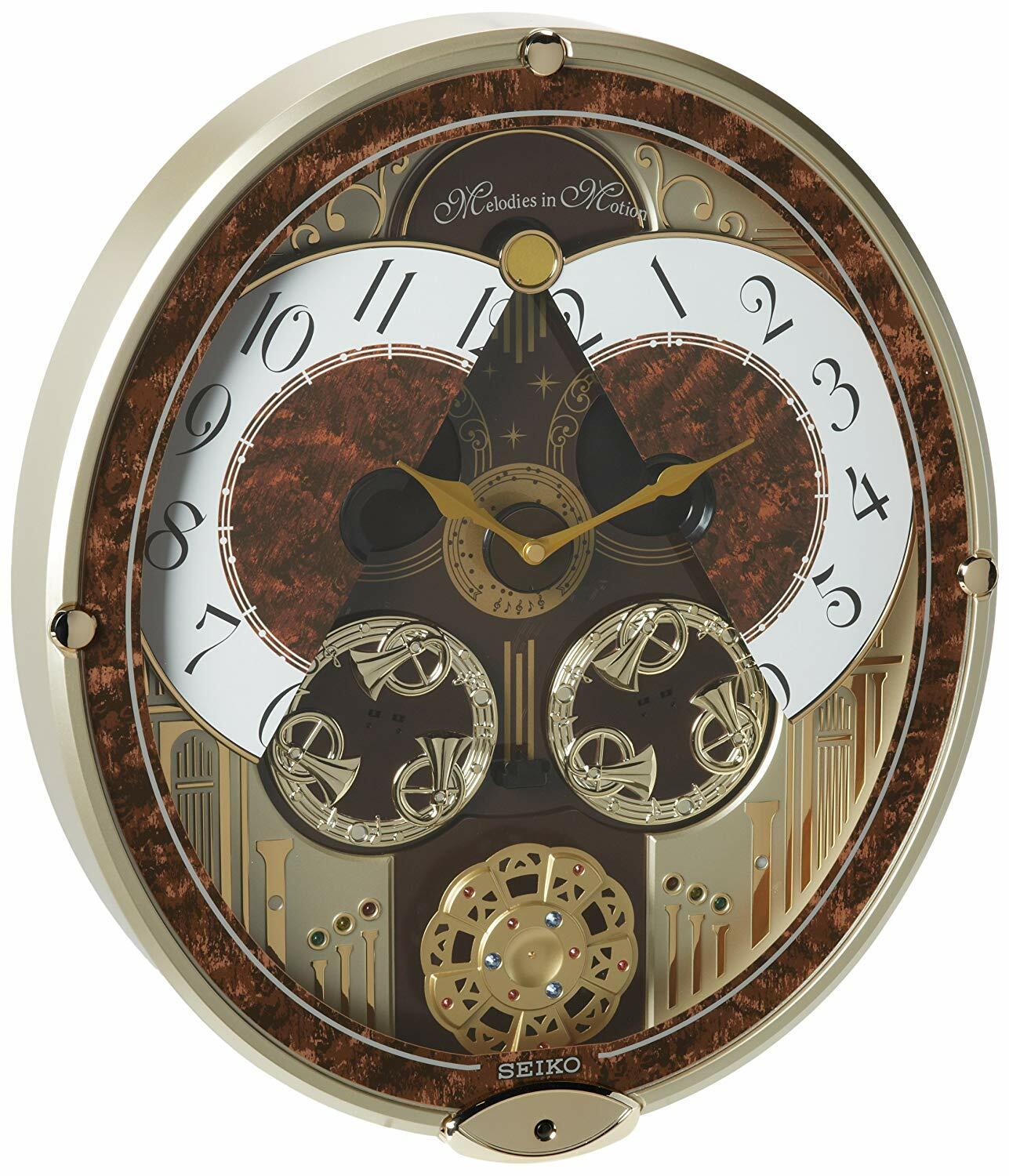 Seiko Qxm265brh Melodies In Motion Swarovski Crystallized Clock