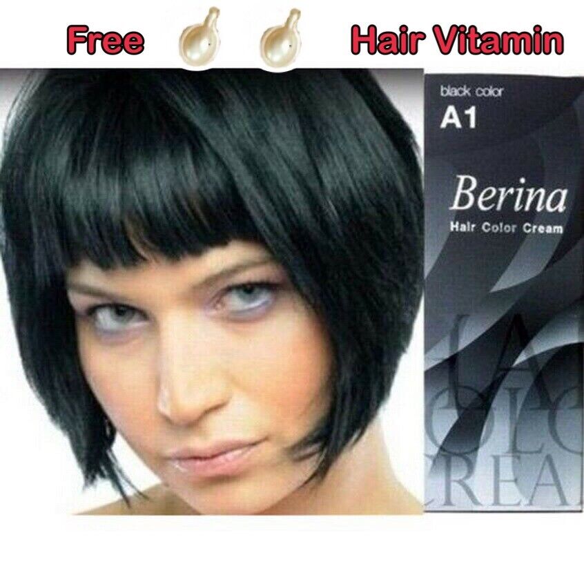 A1 Berina Black Colour Thai Professional Color Permanent Hair Style Dye  Cream