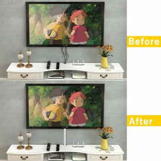 Bicmte Cable Hide Wire Cover Organizer Cord Management Wall