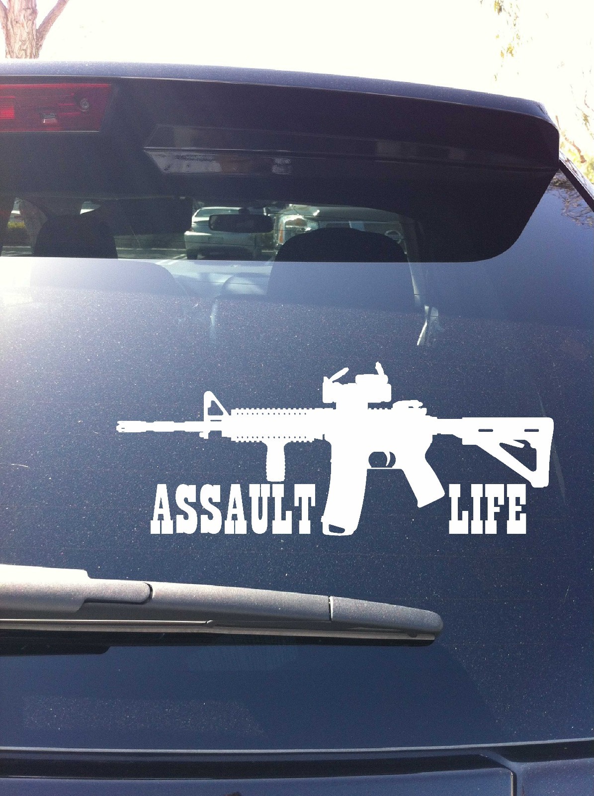 Dd 08 01 2nd Amendment Ar 15 Assault Life M4a1 Logo La Car Window Sticker Decal
