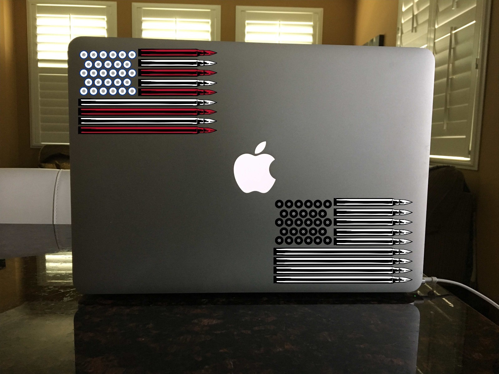 Dd 08 26 Bullet American Flag 2nd Amendment Molon Labe Cool Vinyl Art Decal Sticker